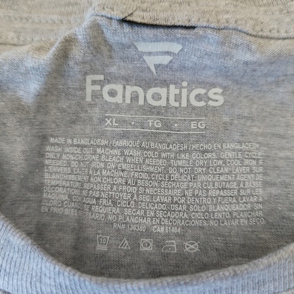 Super Bowl LVIII Las Vegas 49ers Chiefs T-Shirt Mens XL Gray Fanatics‎ NFL - Picture 4 of 6